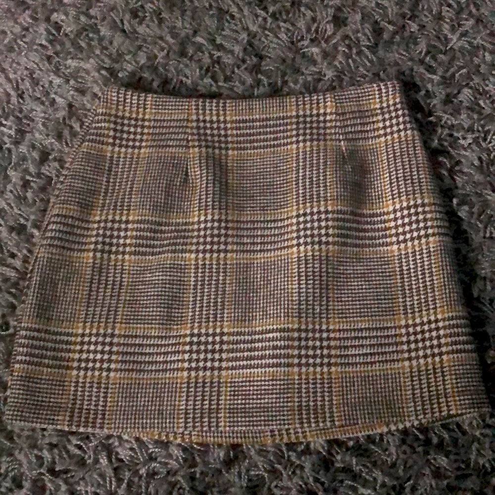 Plaid miniskirt